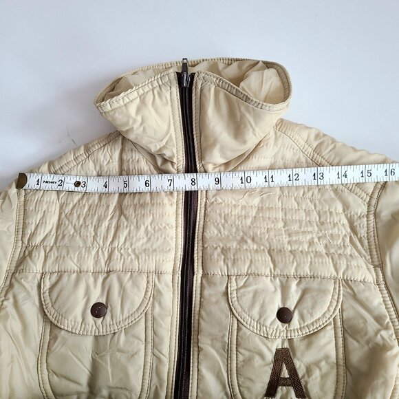 Vintage Styled by Americana 1970s-1980s beige short unisex jacket. - Picture 7 of 9